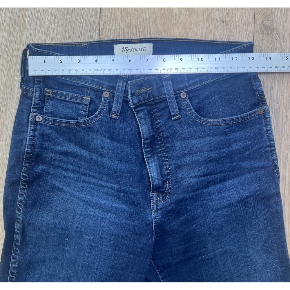 Madewell Women's Blue Jeans 10" High-Rise Skinny Jeans Size 28 - Picture 5 of 8